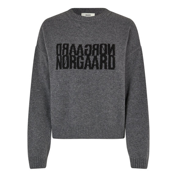 MADS NØRGAARD - DARK GREY MEL KNIT TILONA SWEA