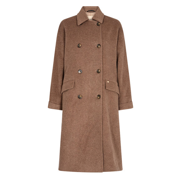 MOS MOSH - SAVANNA TAN MMVENICE WOOL COAT