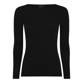 FRAU - BLACK LIMA CASHMERE BOATNECK