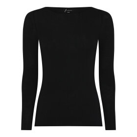 FRAU - BLACK LIMA CASHMERE BOATNECK