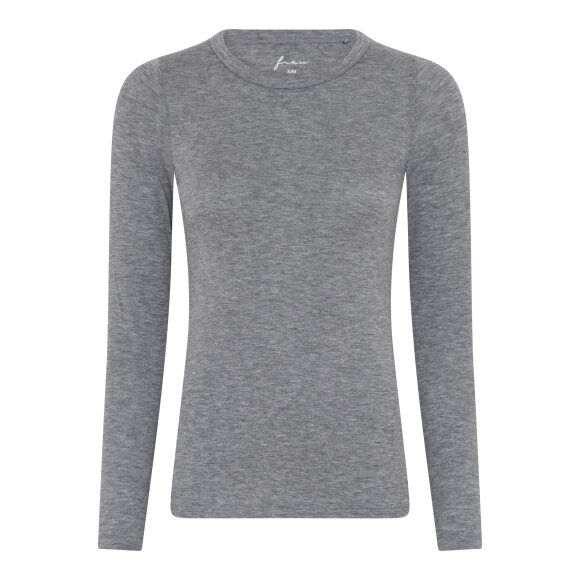 FRAU - MED GREY MEL LUCCA CASHMERE LS