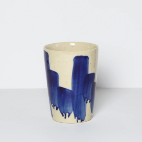 BORNHOLMS KERAMIKFABRIK - BLUE VERTIGO TALL CUP