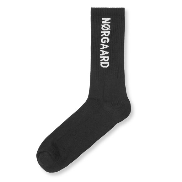 MADS NØRGAARD - BLACK COTTON TENNIS SOCK