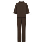 NEO NOIR - BROWN ARLO CREPE JUMPSUIT