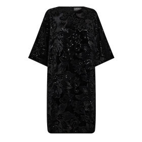 MOS MOSH - BLACK MMFANNI FLOWER DRESS