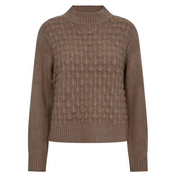 FREEQUENT - DES TAUPE MEL FQTRAY-PULLOVER