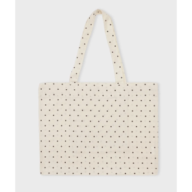 MOSHI MOSHI MIND - ECRU/BLACK DOT MEDIUM DOT BAG