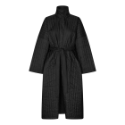 MADS NØRGAARD - BLACK QUILT RULER COAT