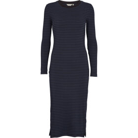 BASIC APPAREL - BLACK/NAVY LUDMILLA LONG DRESS