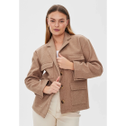 FREEQUENT - TAUPE GRAY MEL FQYANNA-JACKET