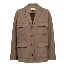 FREEQUENT - TAUPE GRAY MEL FQYANNA-JACKET