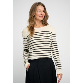 MOSHI MOSHI MIND - ECRU/MOON NIGHT CLEAR TEE STRI