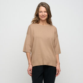 MOSHI MOSHI MIND - WARM SAND ALLURE KNIT TEE