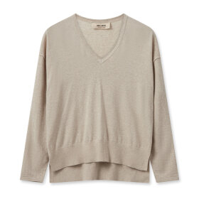 MOS MOSH - CEMENT MMTANI V-NECK KNIT