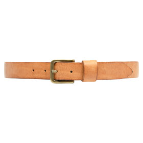 DEPECHE - COGNAC/BRASS JEANS BELT