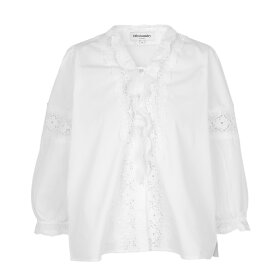 LOLLYS LAUNDRY - WHITE PAVIALL SHIRT LS