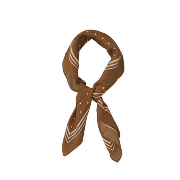 BECKSÖNDERGAARD - MOCHA BROWN DEVI COTTA SCARF