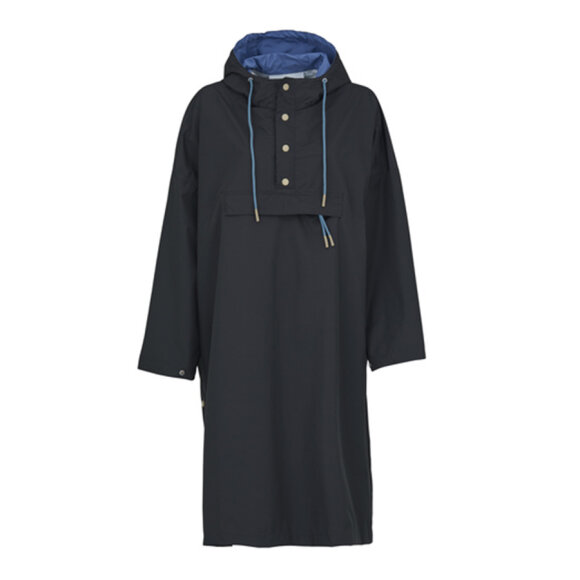 BECKSÖNDERGAARD - BLACK SOLID RAIN PONCHO