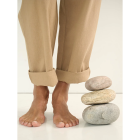 MOSHI MOSHI MIND - WARM SAND LOWER PANTS CREPE