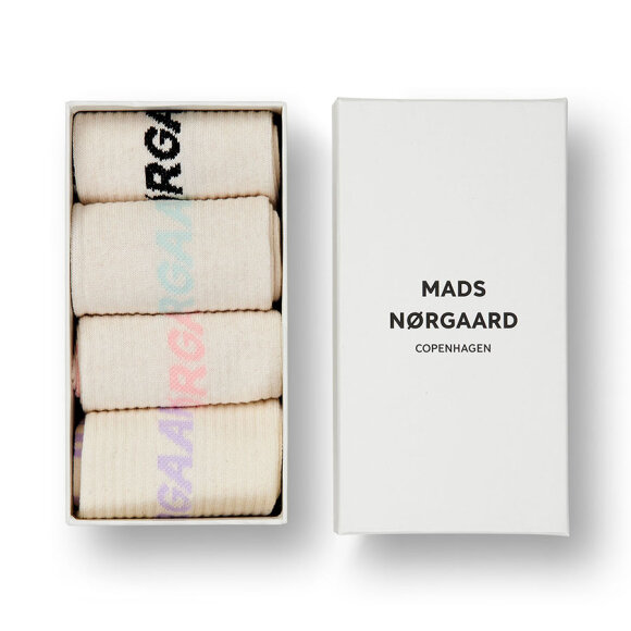 MADS NØRGAARD - PASTEL LOGO SOCK STEP