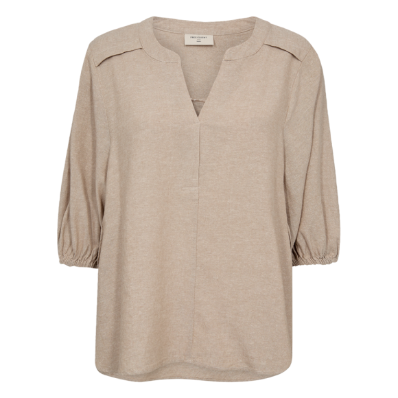 FREEQUENT - SAND MEL FQLAVA-BLOUSE