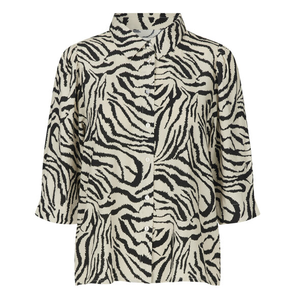 LOLLYS LAUNDRY - ZEBRA PRINT BONOLL SHIRT SS