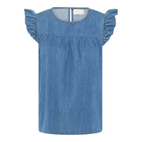 FRAU - MED BLUE DENIM STOCKHOLM TOP