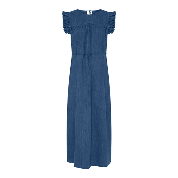 FRAU - MED BLUE DENIM STOCKHOLM DRESS