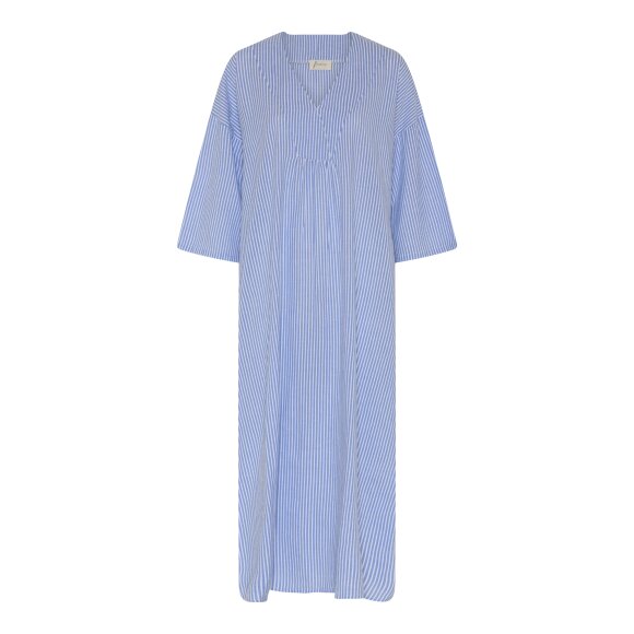 FRAU - MED BLUE STRIPE PALMA LONG DRE