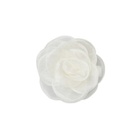 BECKSÖNDERGAARD - WHITE ORCHIA FLOWER HAIR TIE