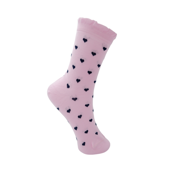 BLACK COLOUR - FLAMINGO BCHEART SOCK