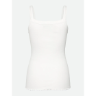 ROSEMUNDE CPH - NEW WHITE ORG COTTON STRAP TOP
