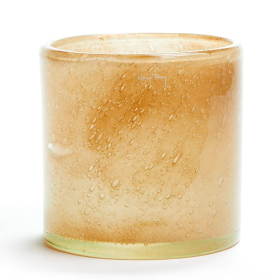 HÅNDPLUKKET - BEIGE BUBBLES UNIKA GLAS