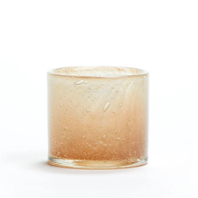 HÅNDPLUKKET - BEIGE BUBBLES UNIKA GLAS