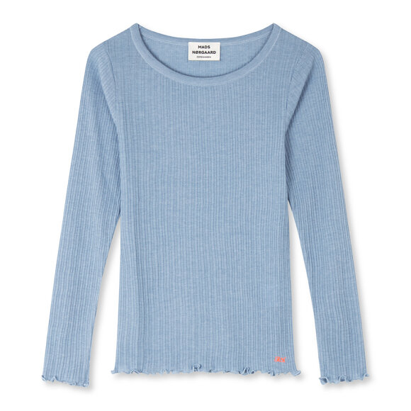 MADS NØRGAARD - POWDER BLUE MEL POINTELLA TROJ