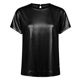 MOS MOSH - BLACK MMNIVOLA ONECK METAL TEE