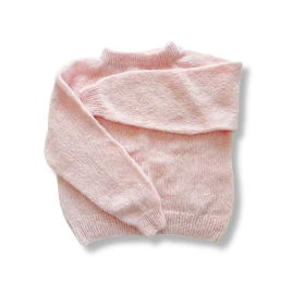 COFFEE BEANIES - LT PINK IDA STRIK SWEATER COFFEE BEANIES - LT PINK IDA STRIK SWEATER