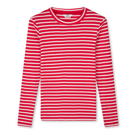 MADS NØRGAARD - RED/WHITE 2X2 COTTON STR TUBA