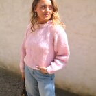 COFFEE BEANIES - LT PINK IDA STRIK SWEATER