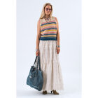 LOLLYS LAUNDRY - MULTI CHICAGOLL KNIT VEST SL
