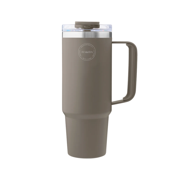 AYA&IDA - DRIFTWOOD THERMOCUP WITH STRAW