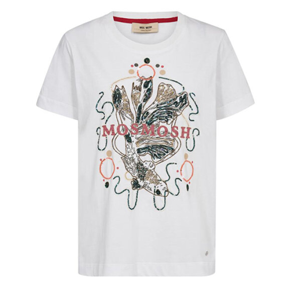 MOS MOSH - WHITE MMHALLIN O-SS DECO TEE