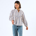 LOLLYS LAUNDRY - CREME SIMALL SHIRT LS