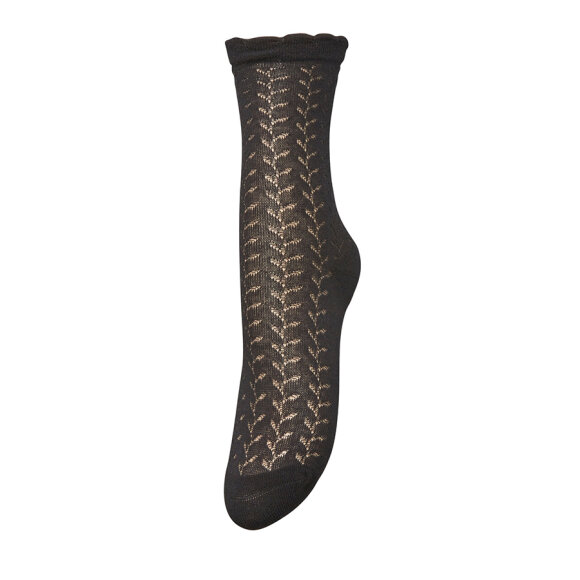 BECKSÖNDERGAARD - BLACK LEOFA COTTA SOCK