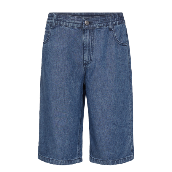 FREEQUENT - MED BLUE DENIM FQCINDA-SHORTS