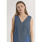 FREEQUENT - MED BLUE DENIM FQLISEA-DRESS