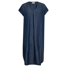 FREEQUENT - MED BLUE DENIM FQRENNA-DRESS