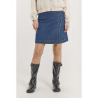 FREEQUENT - MED BLUE DENIM FQLORI-SKIRT