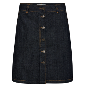FREEQUENT - DARK BLUE DENIM FQHAPPY-SKIRT