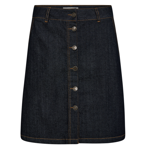 FREEQUENT - DARK BLUE DENIM FQHAPPY-SKIRT